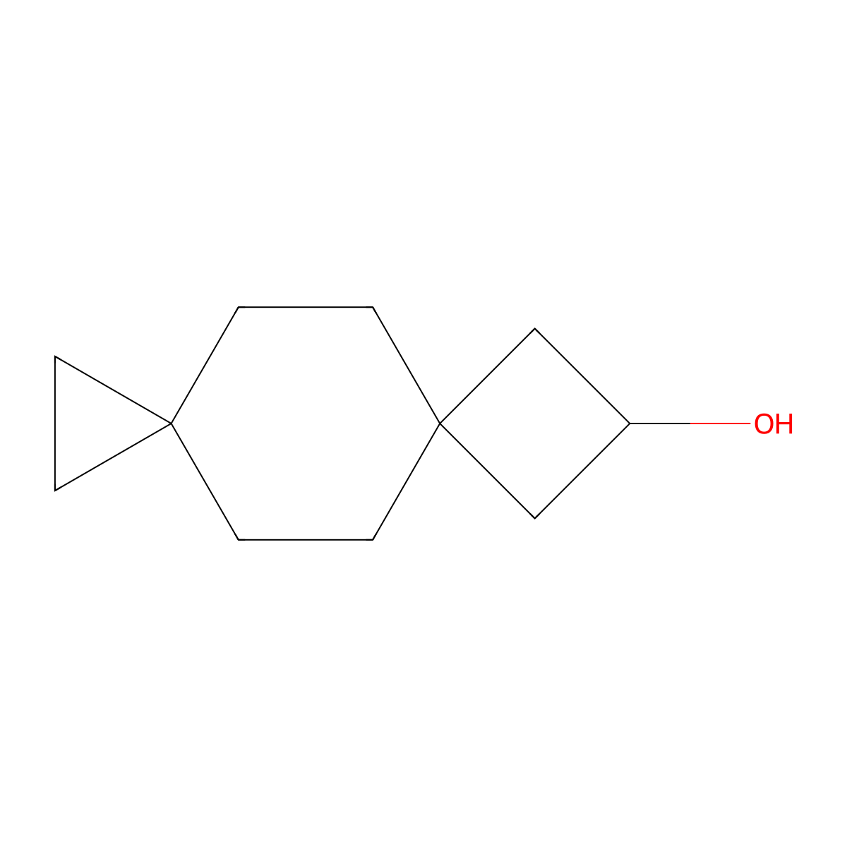 Dispiro[2.2.3^{6}.2^{3}]undecan-8-ol molecular structure, CAS 2913241-60-6