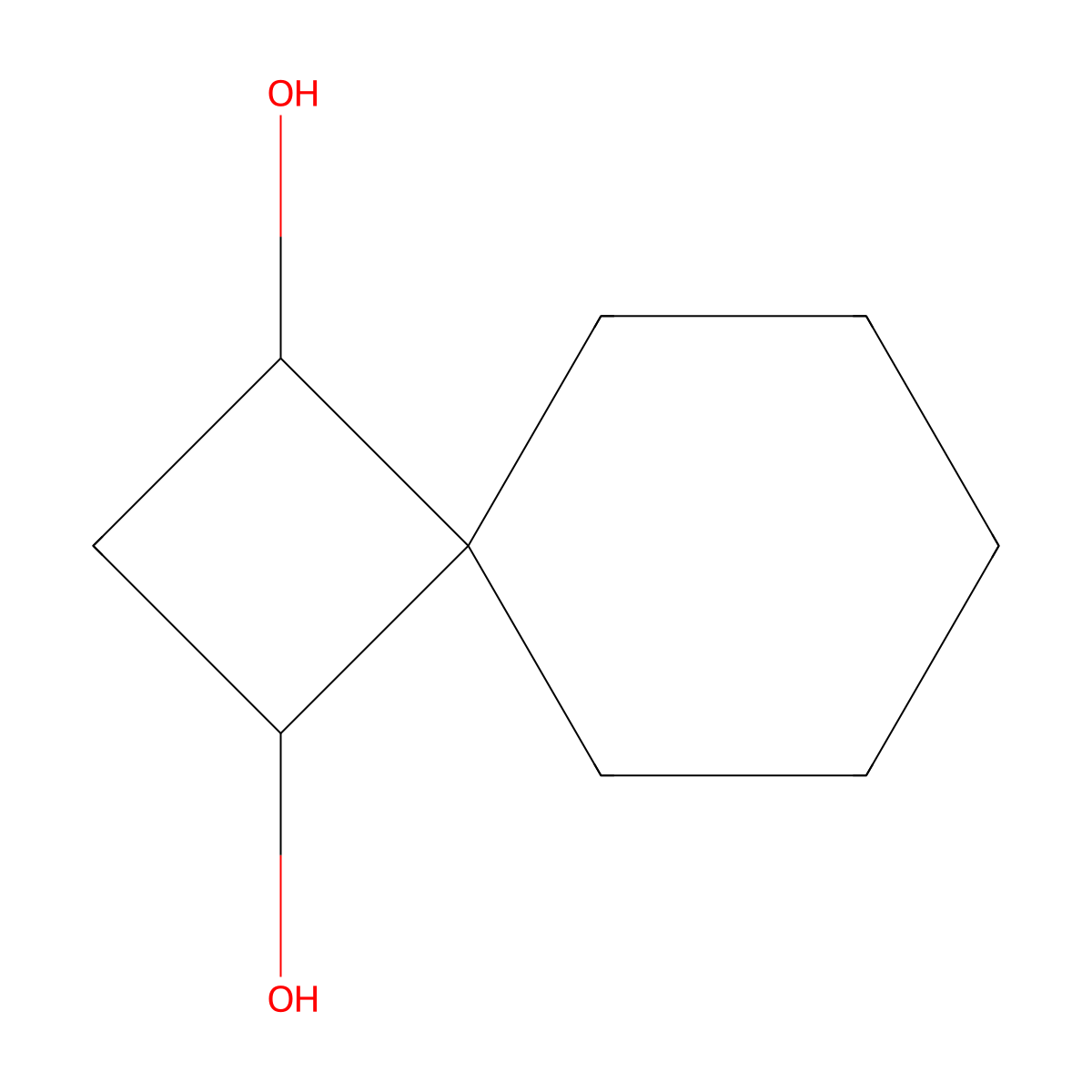 Spiro[3.5]nonane-1,3-diol molecular structure, CAS 2913241-80-0