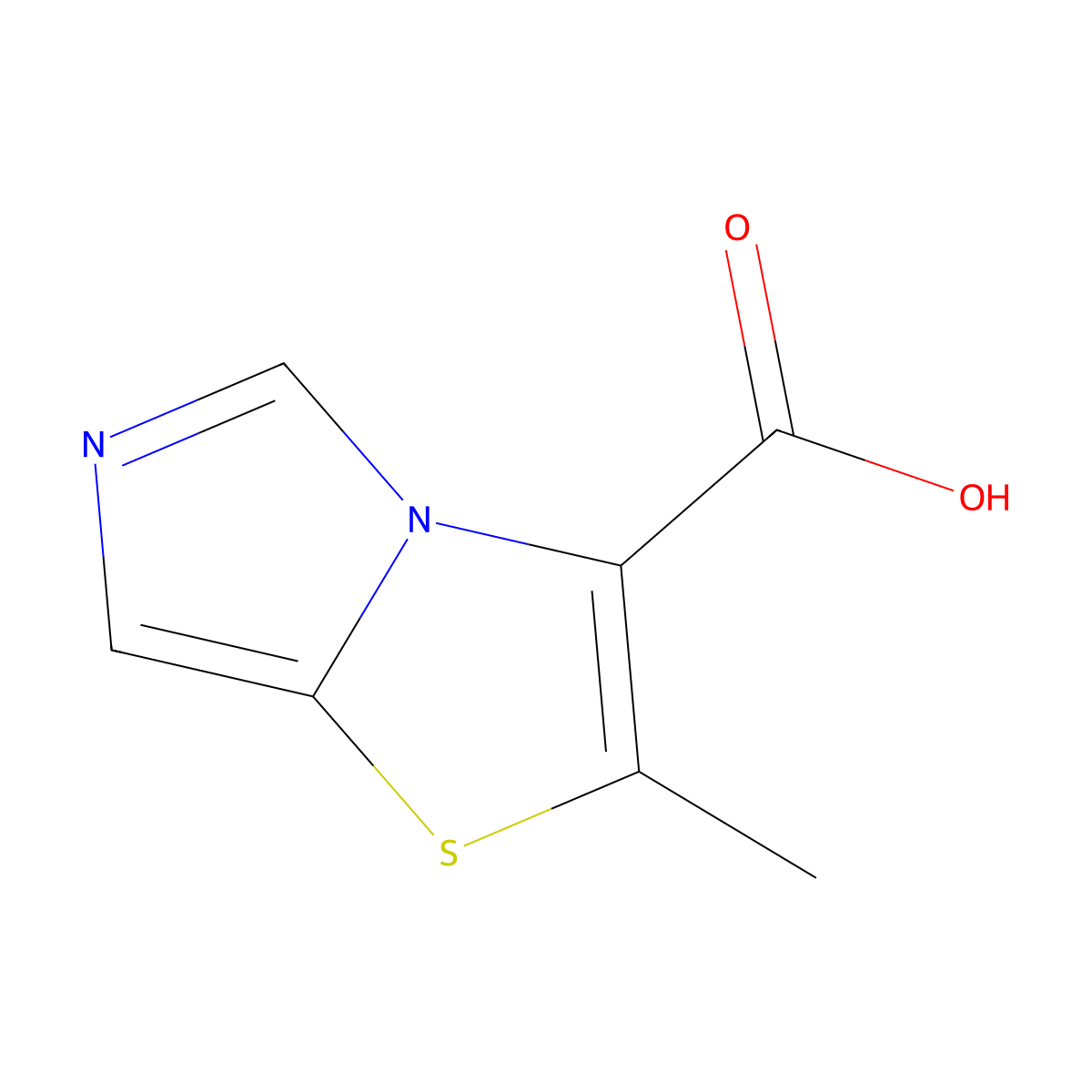 2-Methylimidazo[4,3-b][1,3]thiazole-3-carboxylicacid molecular structure, CAS 2913241-84-4