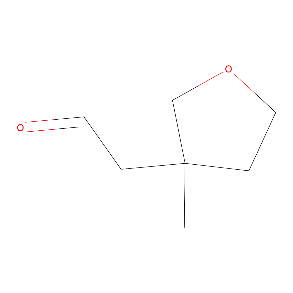 2-(3-Methyloxolan-3-yl)acetaldehyde molecular structure, CAS 2913242-54-1
