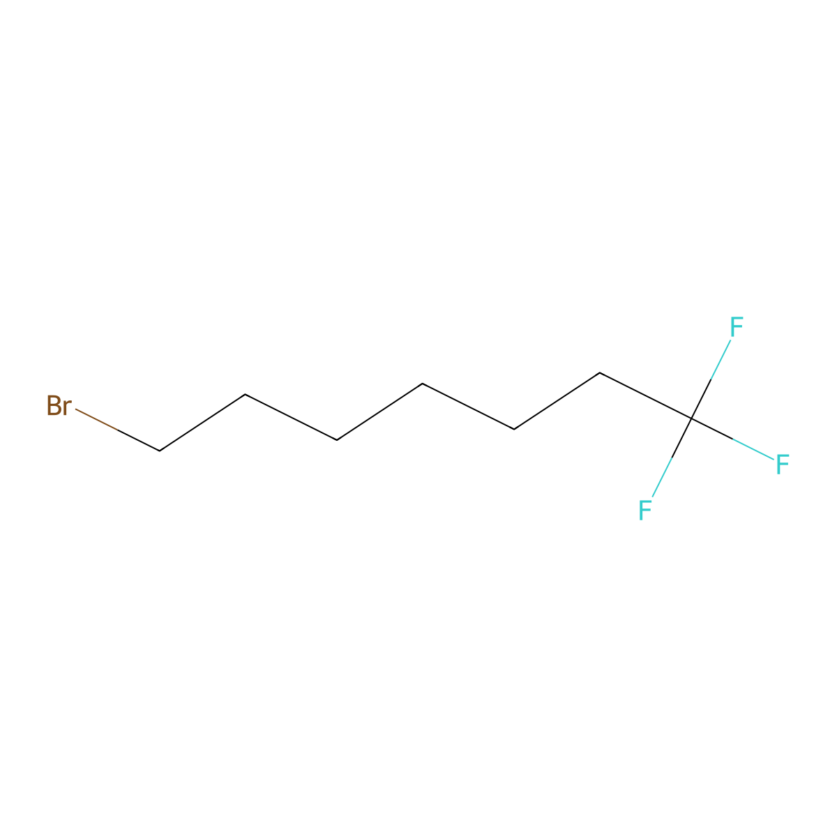 7-Bromo-1,1,1-trifluoroheptane molecular structure, CAS 2913242-59-6
