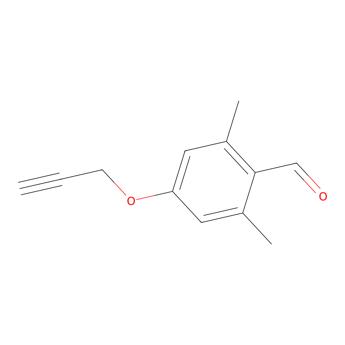 2,6-Dimethyl-4-(prop-2-yn-1-yloxy)benzaldehyde molecular structure, CAS 2913243-38-4