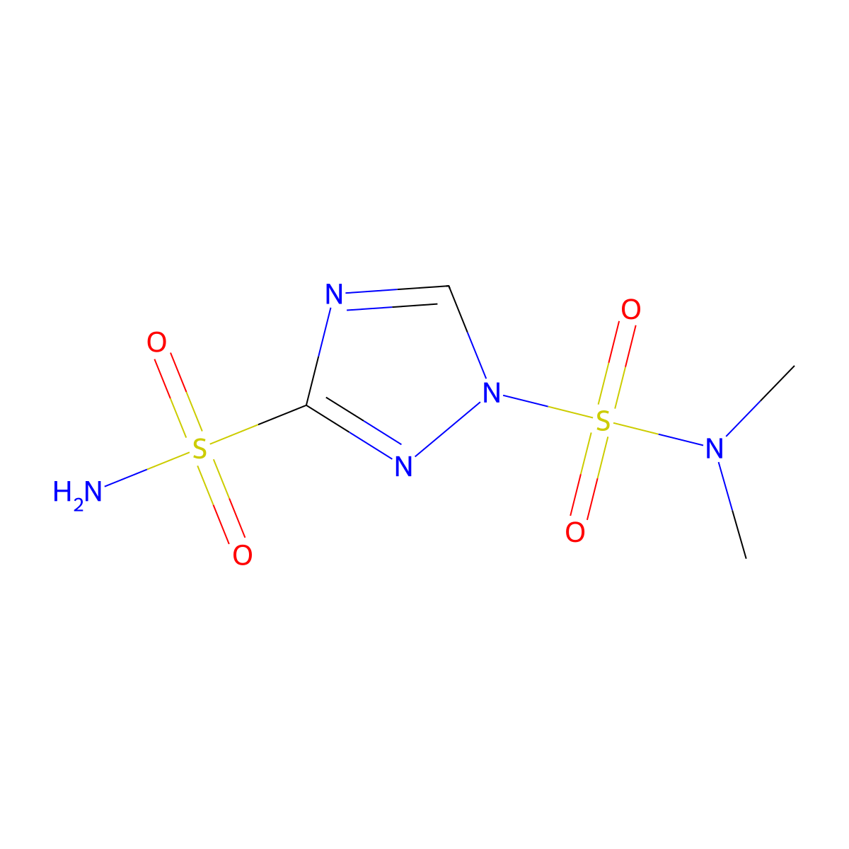 N1,N1-dimethyl-1H-1,2,4-triazole-1,3-disulfonamide molecular structure, CAS 2913243-62-4
