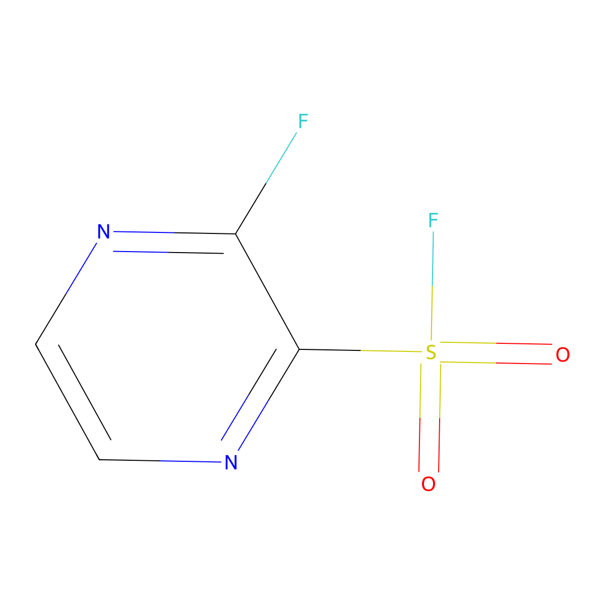 3-Fluoropyrazine-2-sulfonyl fluoride molecular structure, CAS 2913243-65-7