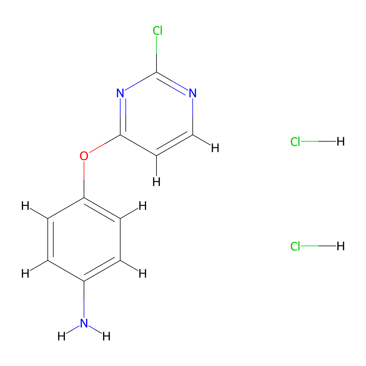 4-[(2-Chloropyrimidin-4-yl)oxy]aniline dihydrochloride molecular structure, CAS 2913243-75-9