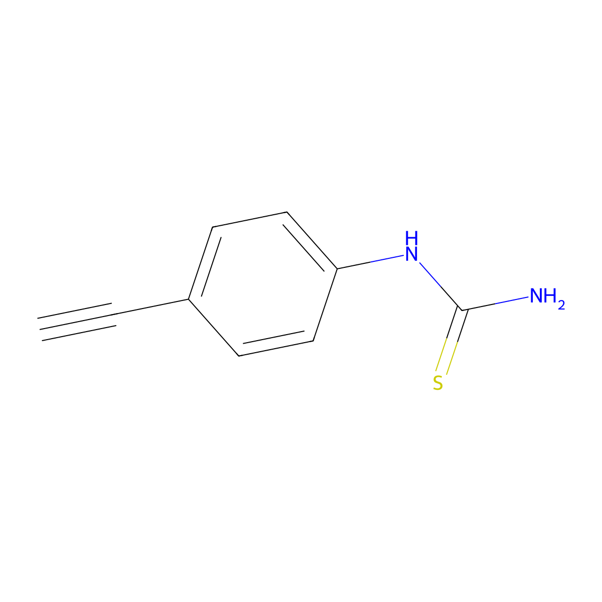 (4-Ethynylphenyl)thiourea molecular structure, CAS 2913243-90-8