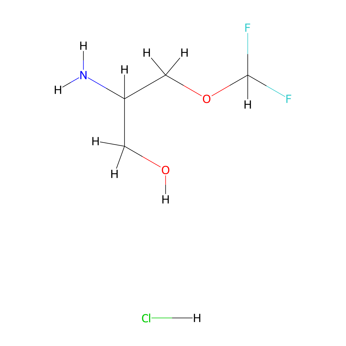 2-Amino-3-(difluoromethoxy)propan-1-ol hydrochloride molecular structure, CAS 2913243-94-2