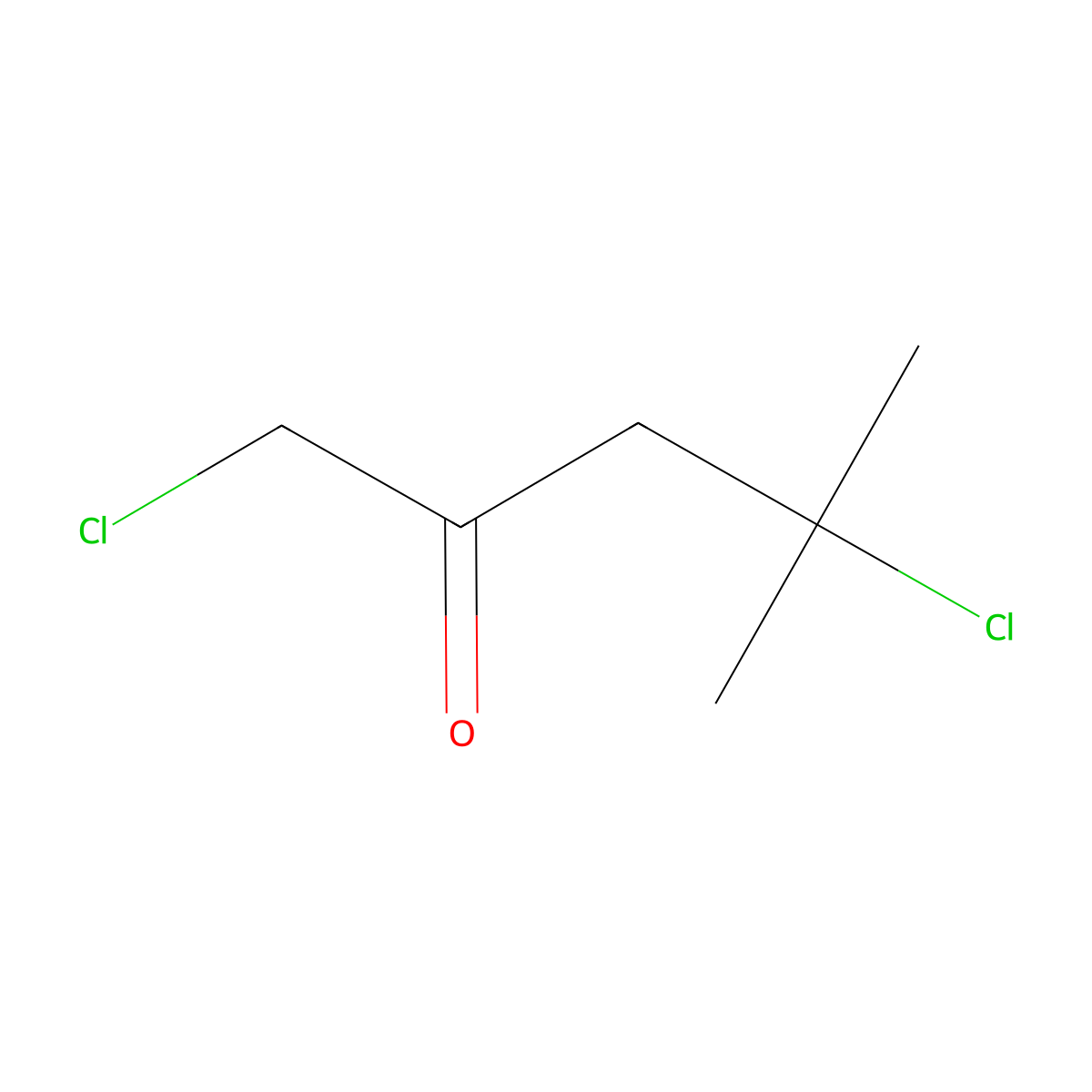 1,4-Dichloro-4-methylpentan-2-one molecular structure, CAS 2913244-46-7