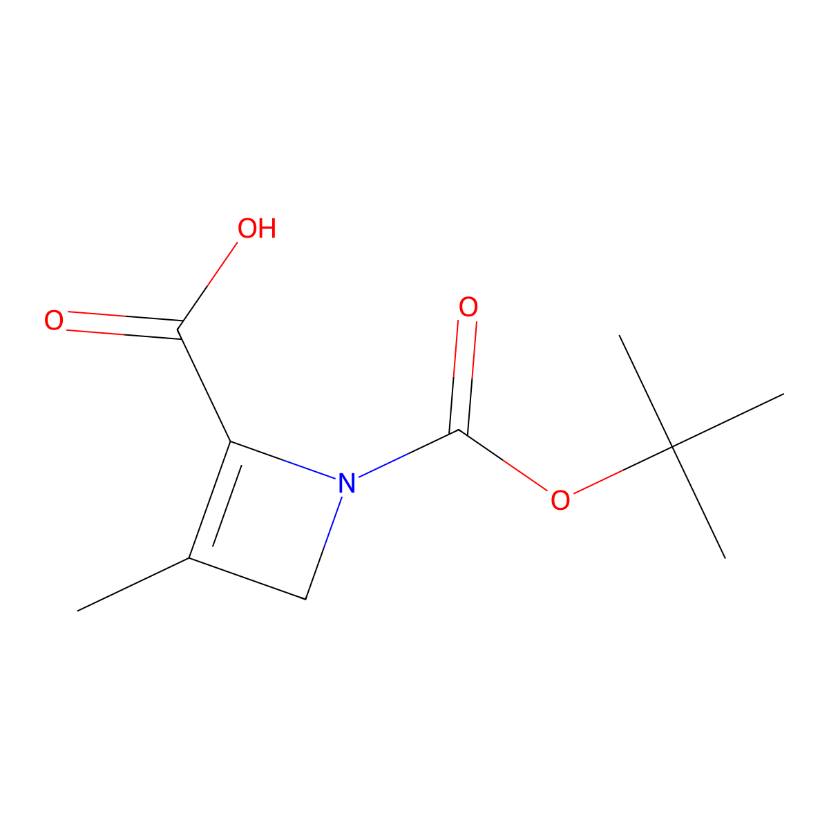 1-[(Tert-butoxy)carbonyl]-3-methyl-1,4-dihydroazete-2-carboxylicacid molecular structure, CAS 2913244-54-7
