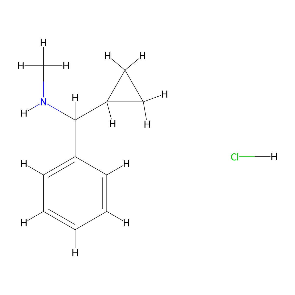 [Cyclopropyl(phenyl)methyl](methyl)amine hydrochloride molecular structure, CAS 2913244-91-2