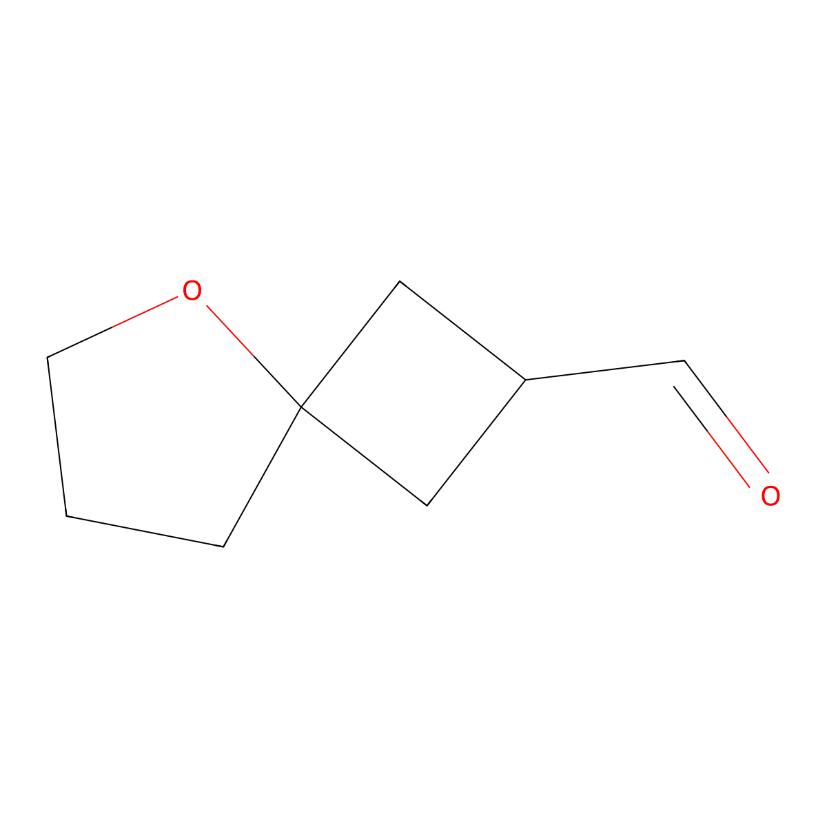 5-Oxaspiro[3.4]octane-2-carbaldehyde molecular structure, CAS 2913267-33-9