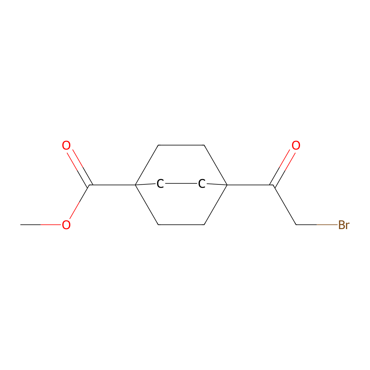 Methyl4-(2-bromoacetyl)bicyclo[2.2.2]octane-1-carboxylate molecular structure, CAS 2913267-47-5