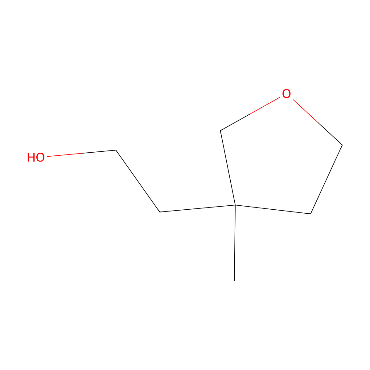2-(3-Methyloxolan-3-yl)ethan-1-ol molecular structure, CAS 2913267-84-0