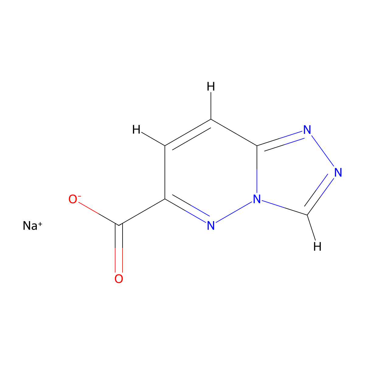 Sodium [1,2,4]triazolo[4,3-b]pyridazine-6-carboxylate molecular structure, CAS 2913267-96-4