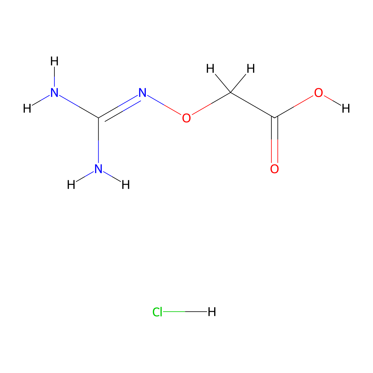 2-(Carbamimidamidooxy)acetic acid hydrochloride molecular structure, CAS 2913268-17-2