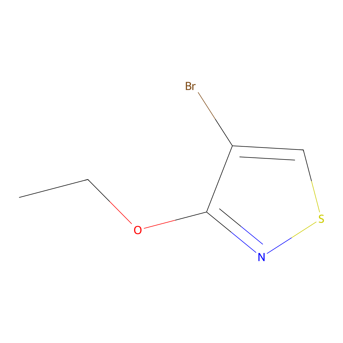 4-Bromo-3-ethoxy-1,2-thiazole molecular structure, CAS 2913268-20-7