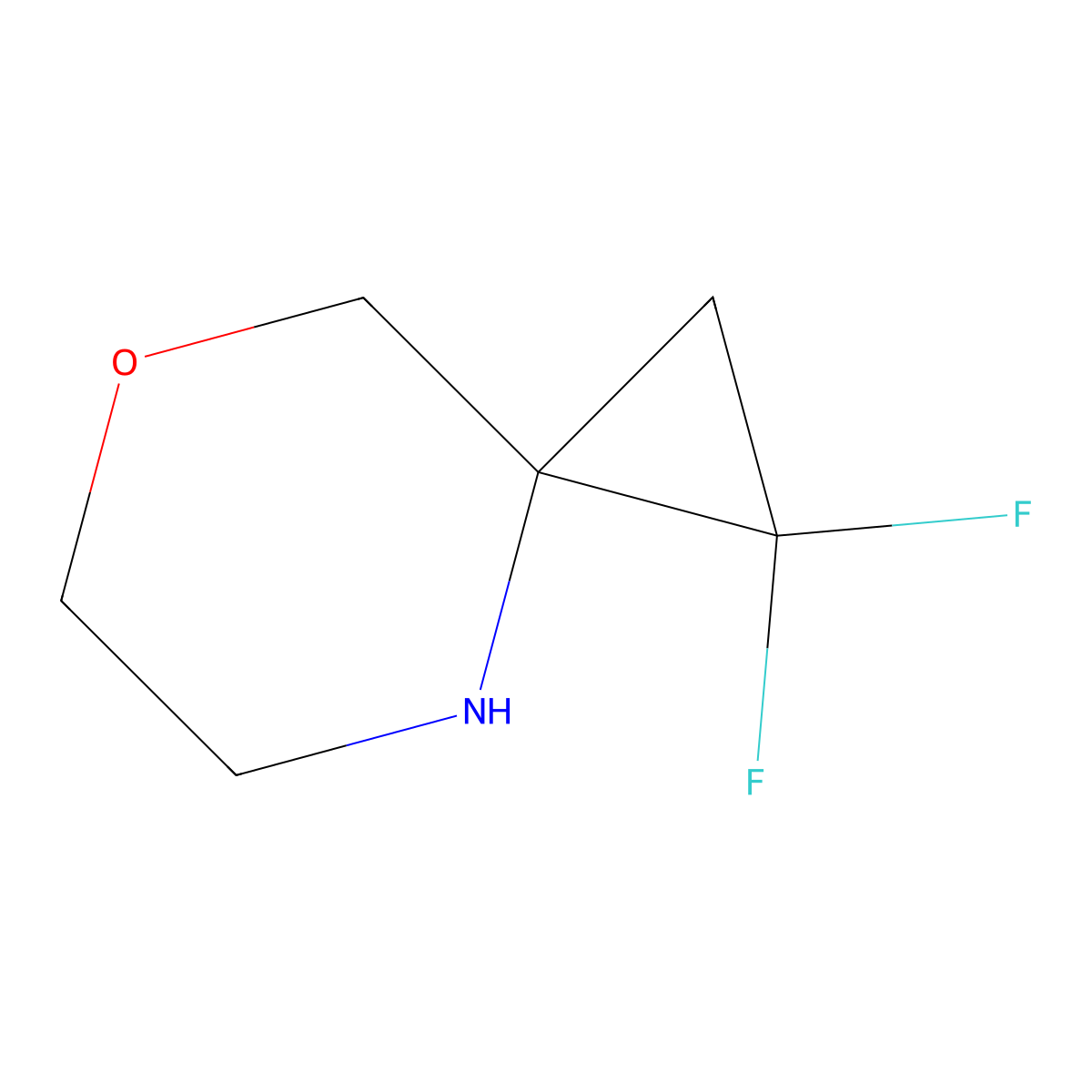 1,1-Difluoro-7-oxa-4-azaspiro[2.5]octane molecular structure, CAS 2913268-52-5