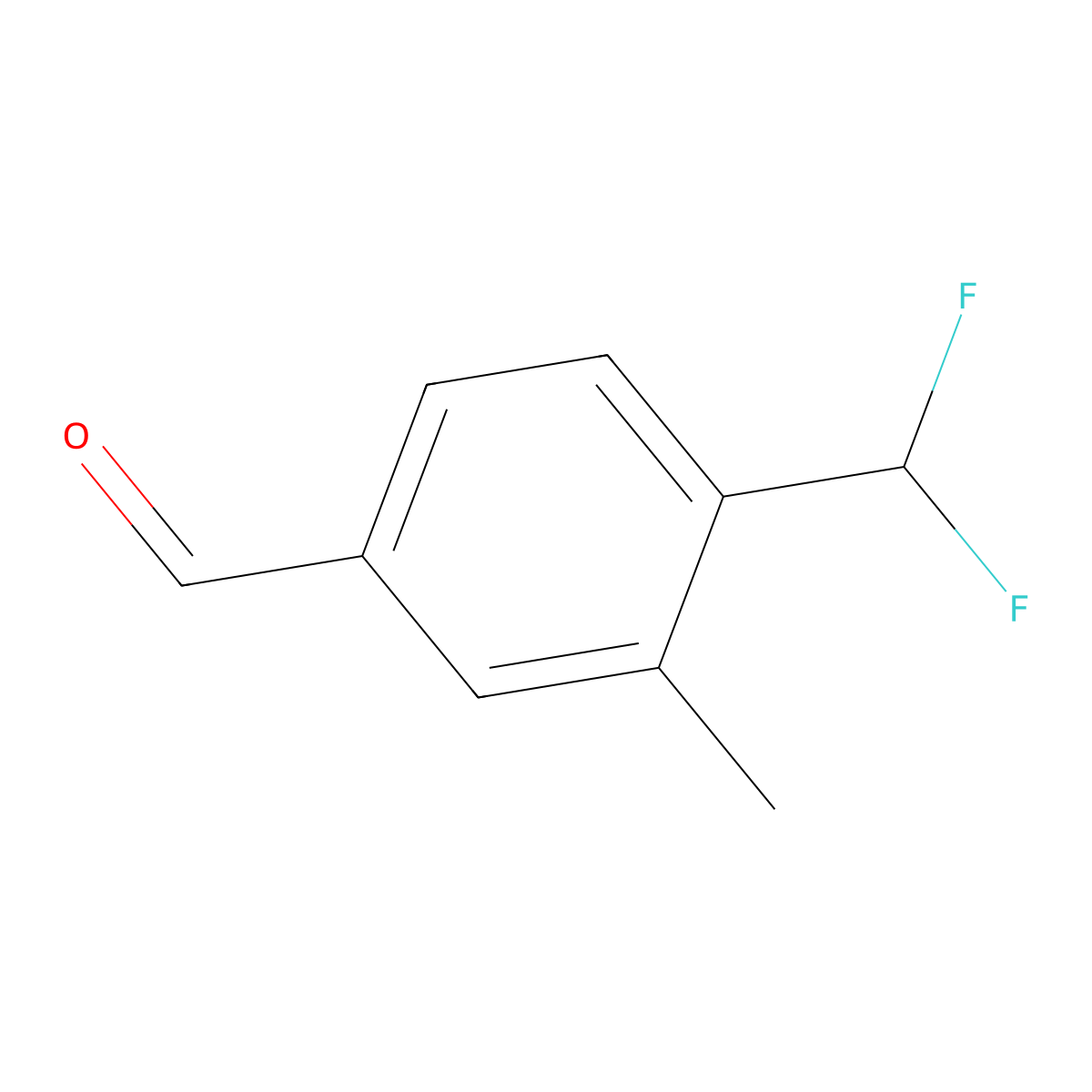 4-(Difluoromethyl)-3-methylbenzaldehyde molecular structure, CAS 2913268-60-5