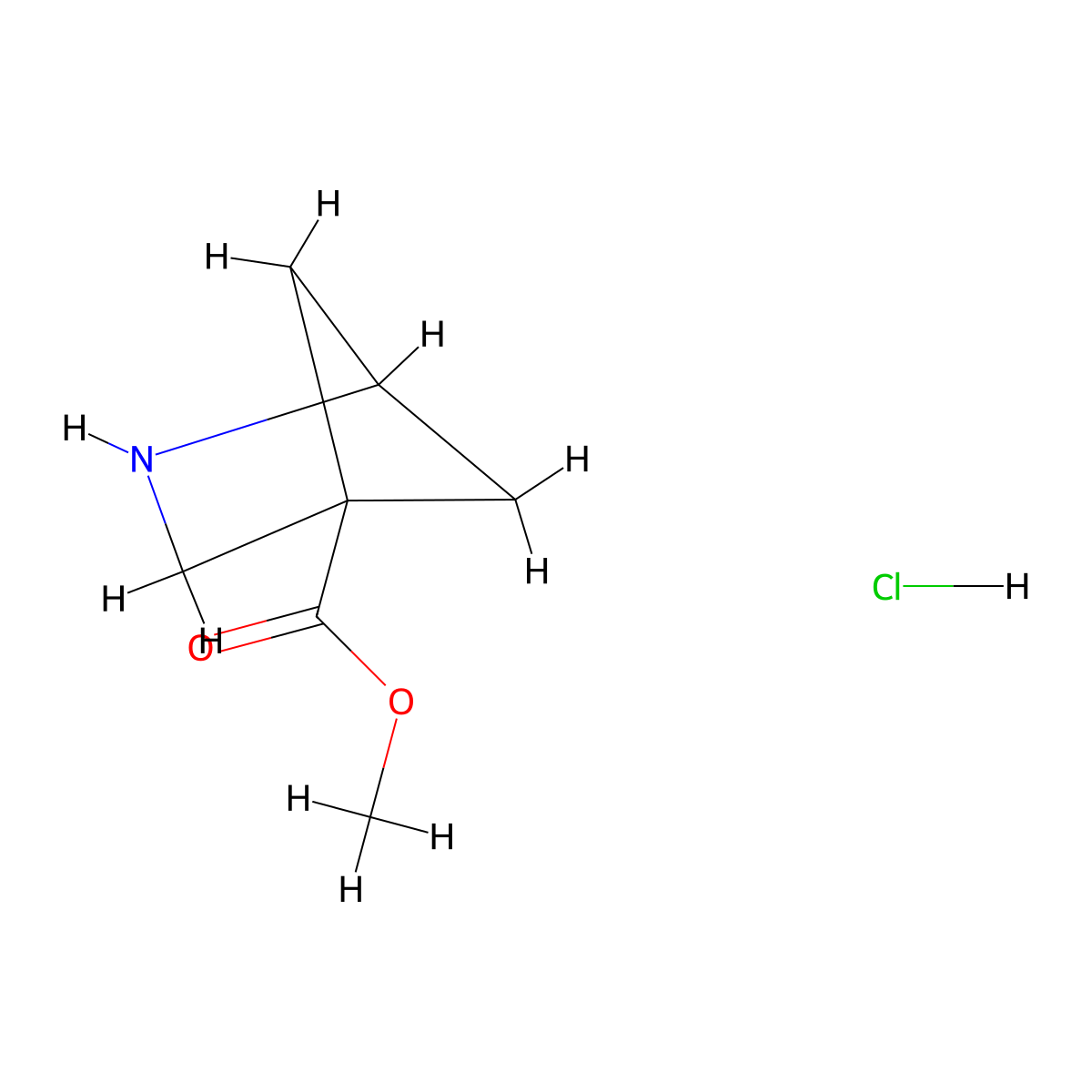 Methyl 2-azabicyclo[2.1.1]hexane-4-carboxylate hydrochloride molecular structure, CAS 2913268-65-0
