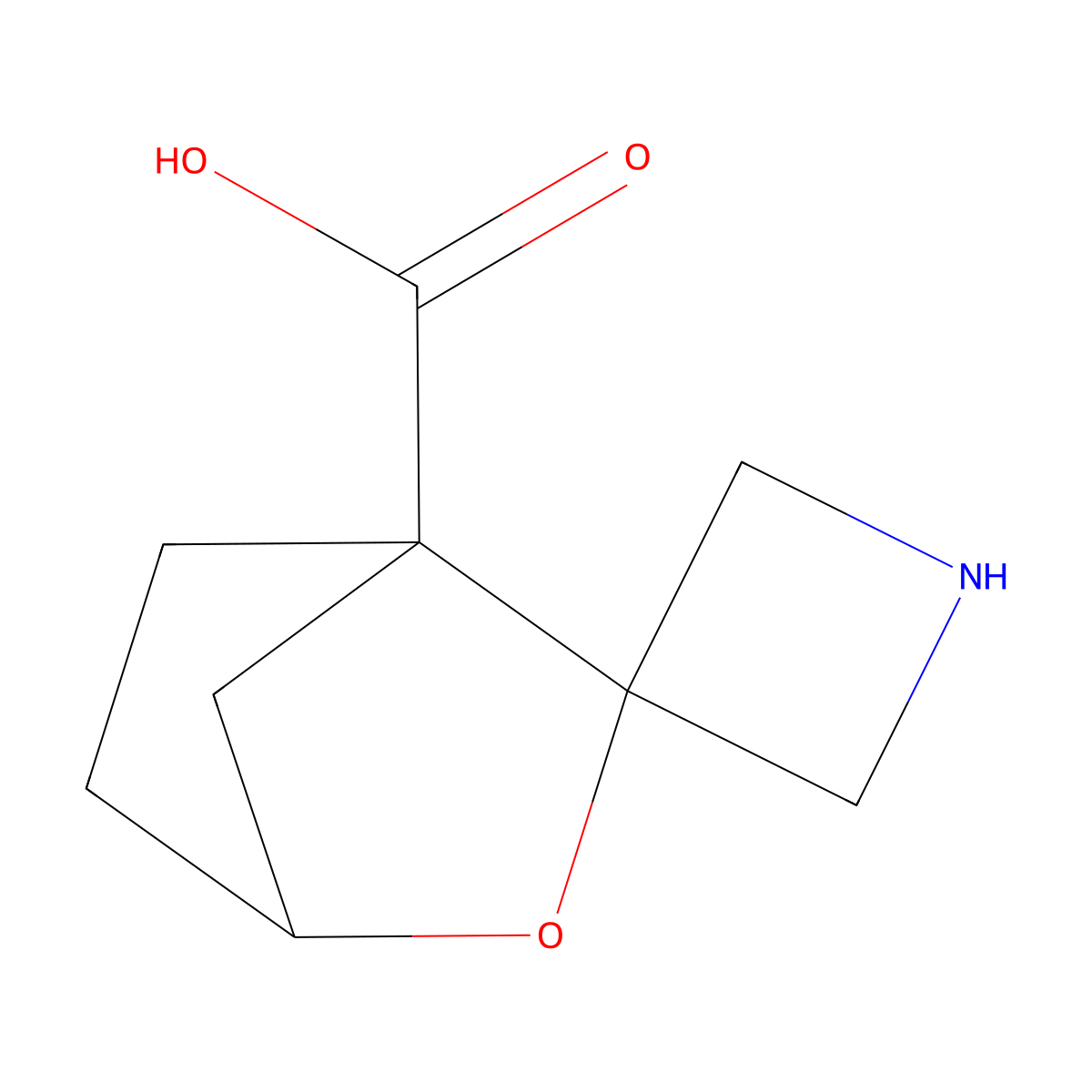 3'-Oxaspiro[azetidine-3,2'-bicyclo[2.2.1]heptane]-1'-carboxylic acid molecular structure, CAS 2913268-69-4