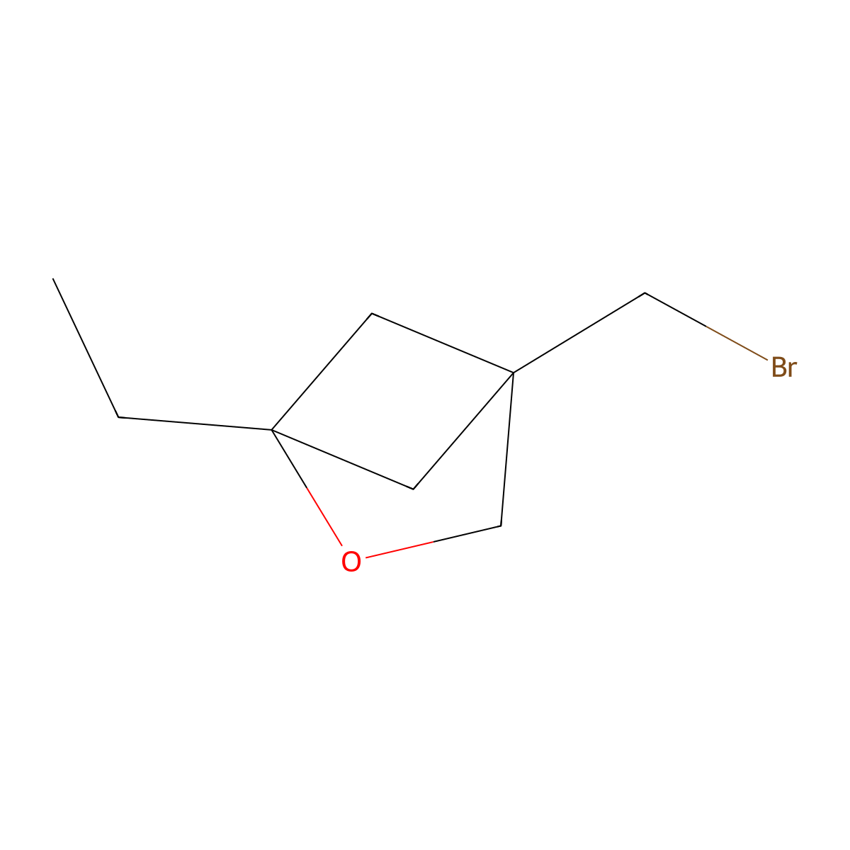 4-(Bromomethyl)-1-ethyl-2-oxabicyclo[2.1.1]hexane molecular structure, CAS 2913277-85-5