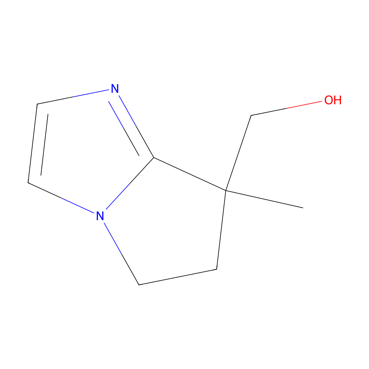 {7-methyl-5H,6H,7H-pyrrolo[1,2-a]imidazol-7-yl}methanol molecular structure, CAS 2913277-99-1
