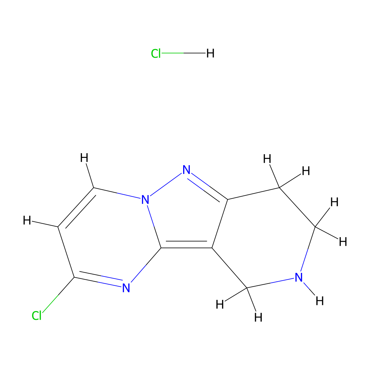 4-Chloro-3,7,8,12-tetraazatricyclo[7.4.0.0,2,7]trideca-1,3,5,8-tetraene hydrochloride molecular structure, CAS 2913278-15-4