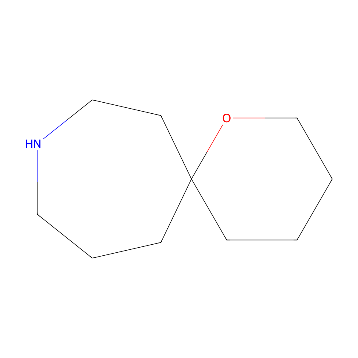 1-Oxa-9-azaspiro[5.6]dodecane molecular structure, CAS 2913278-23-4