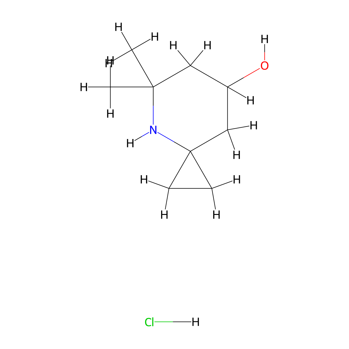 5,5-Dimethyl-4-azaspiro[2.5]octan-7-ol hydrochloride molecular structure, CAS 2913278-62-1
