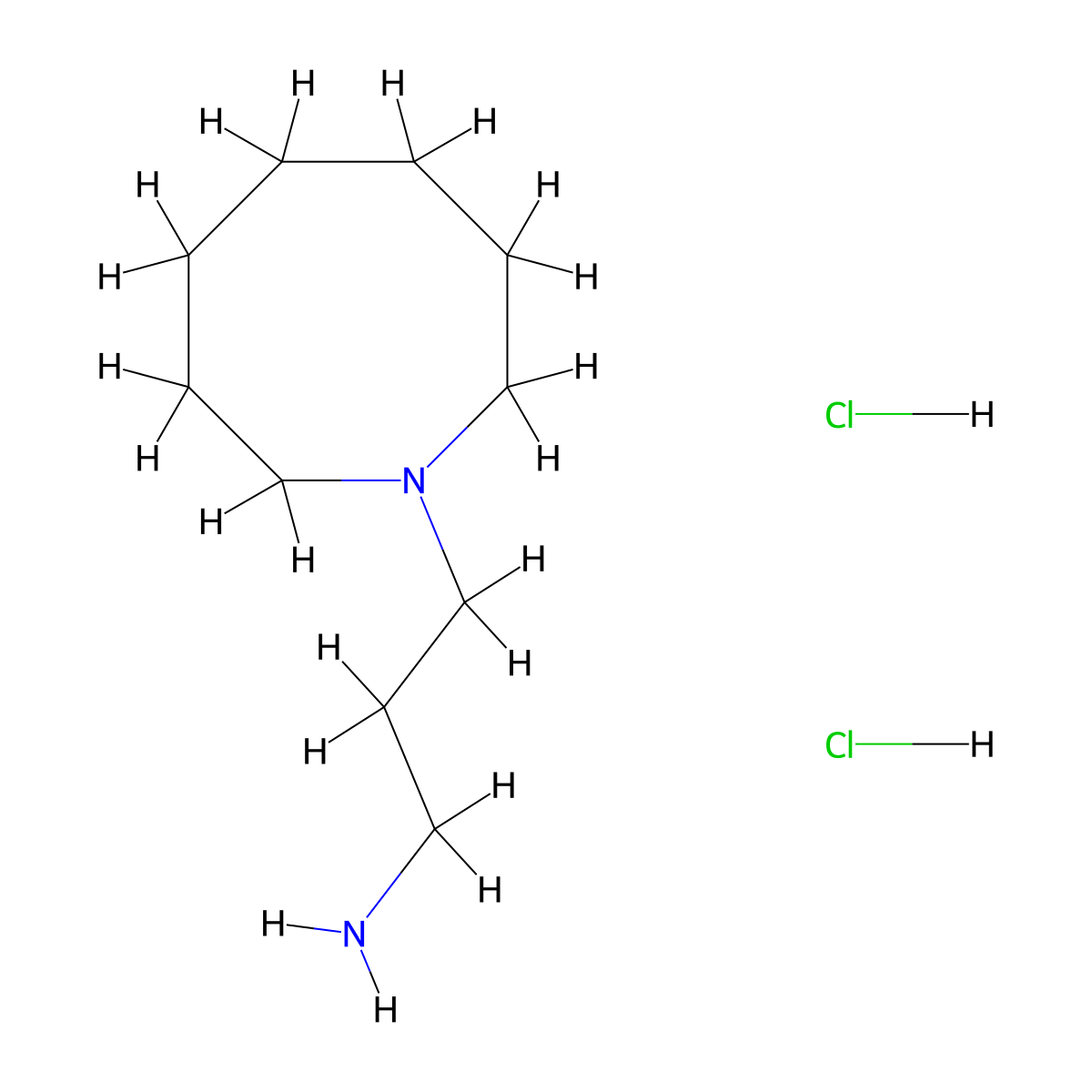 3-(Azocan-1-yl)propan-1-amine dihydrochloride molecular structure, CAS 2913279-01-1
