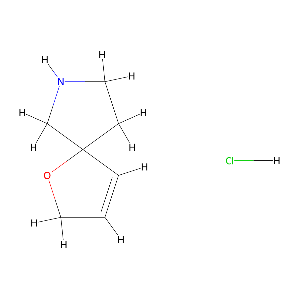 1-Oxa-7-azaspiro[4.4]non-3-enehydrochloride molecular structure, CAS 2913280-62-1