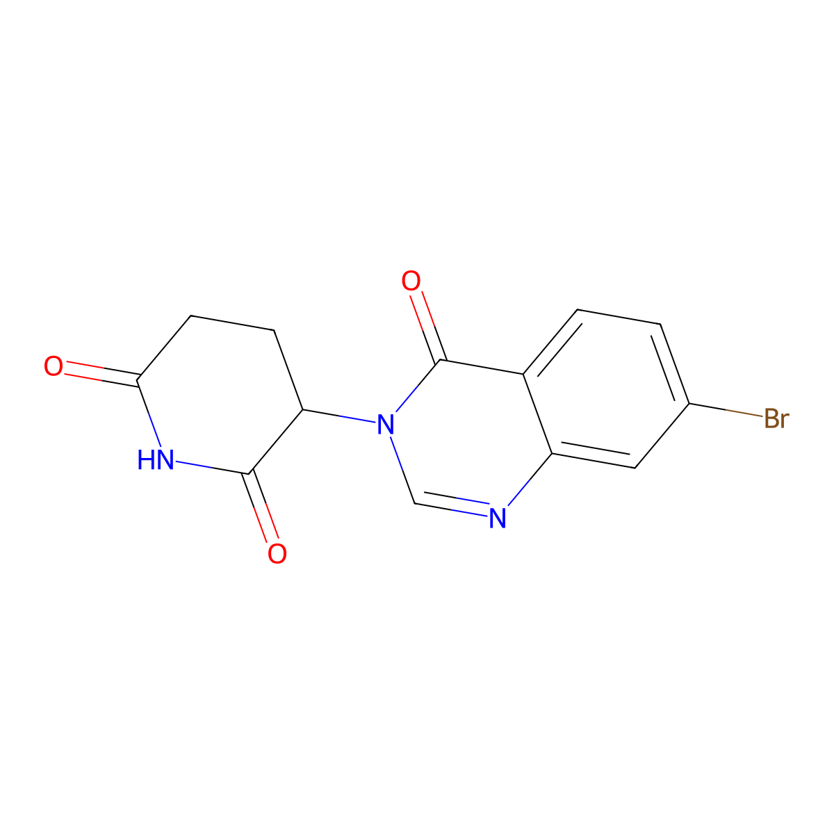 3-(7-bromo-4-oxoquinazolin-3(4H)-yl)piperidine-2,6-dione molecular structure, CAS 2913299-22-4