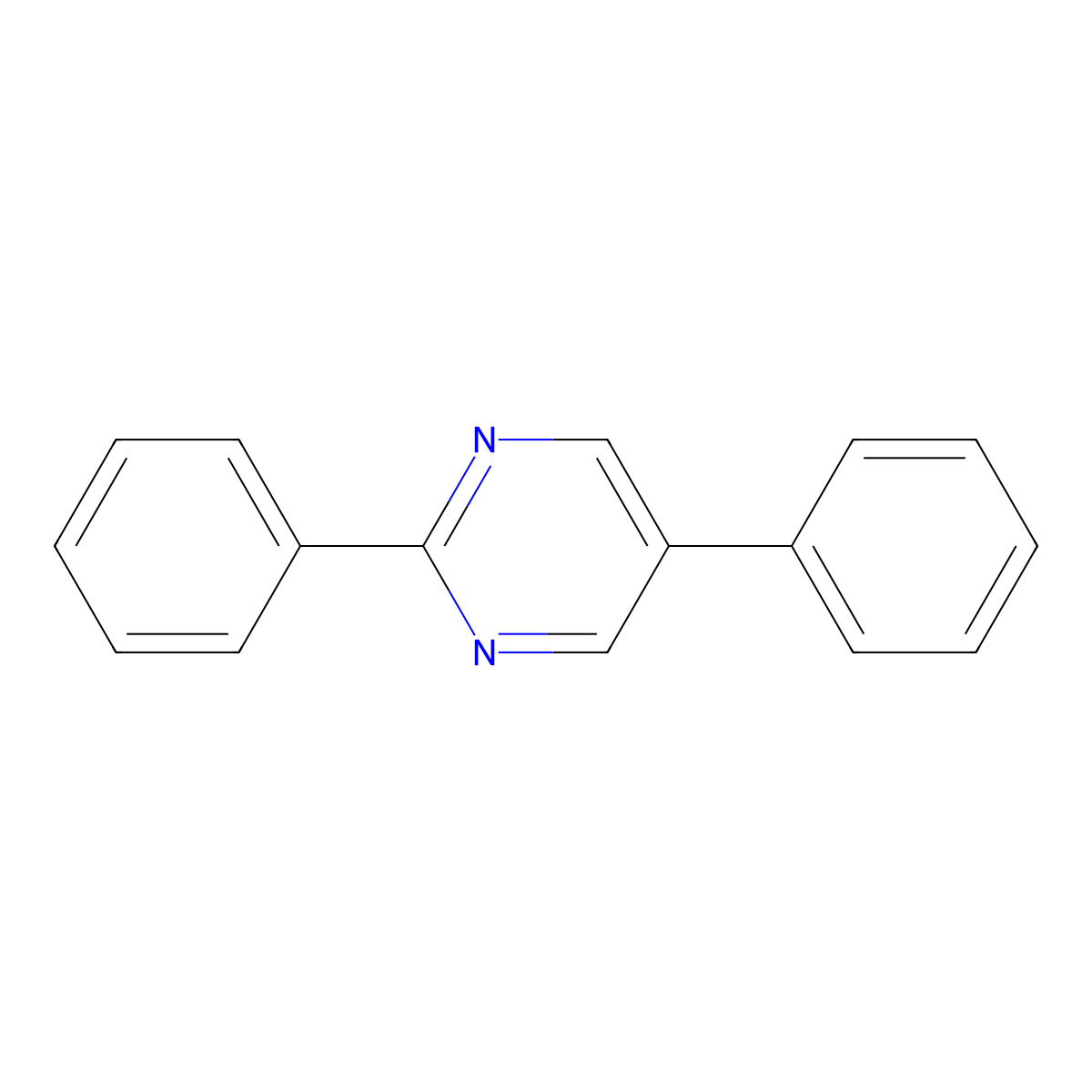 2,5-Diphenylpyrimidine molecular structure, CAS 29134-16-5