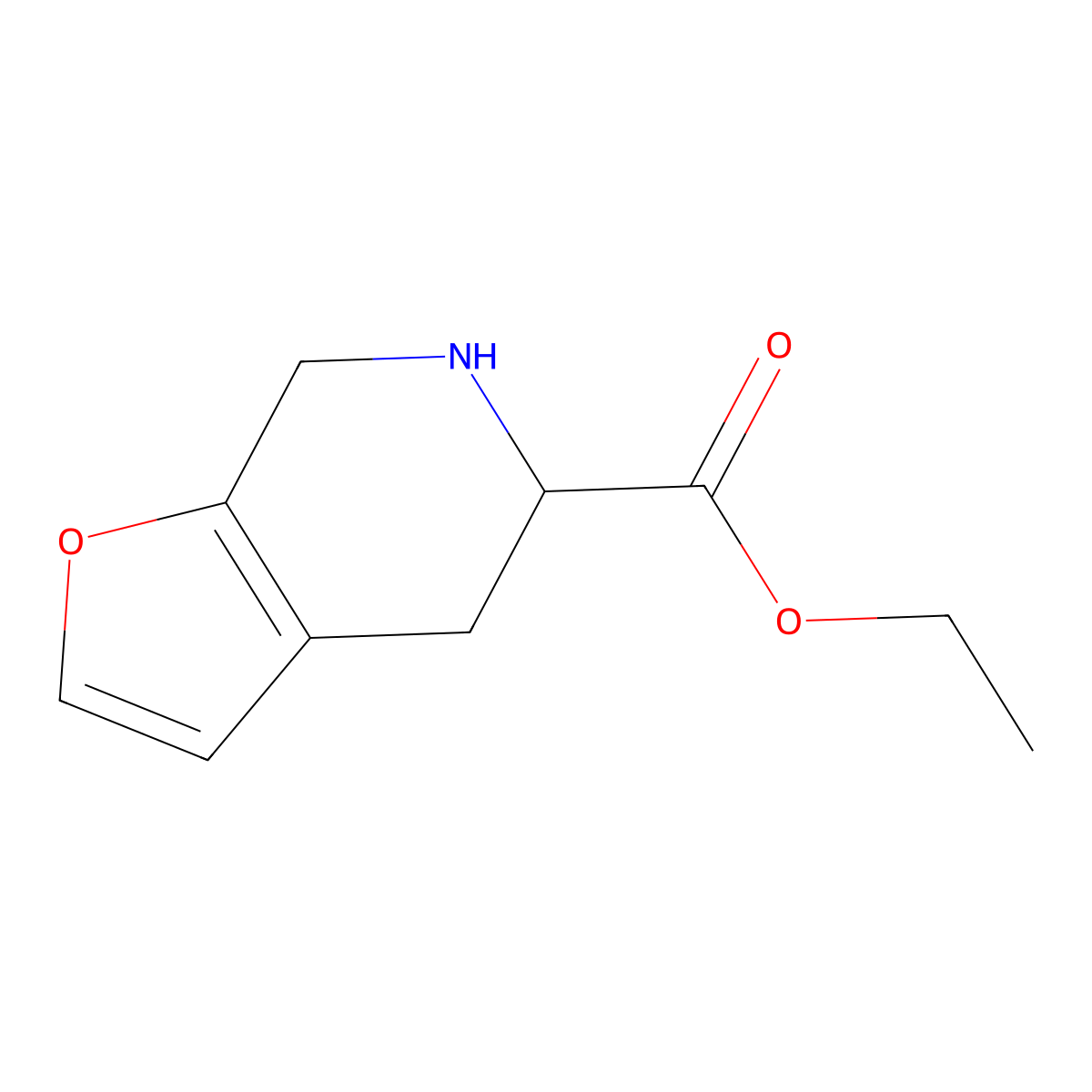 ethyl 4H,5H,6H,7H-furo[2,3-c]pyridine-5-carboxylate molecular structure, CAS 2913401-13-3