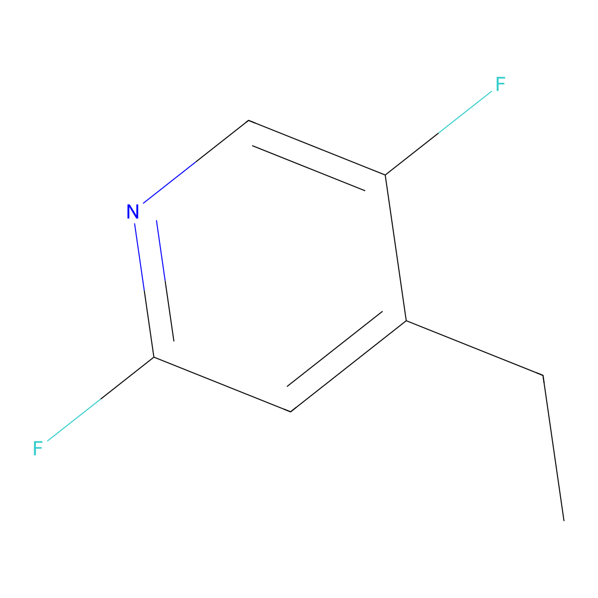 4-Ethyl-2,5-difluoropyridine molecular structure, CAS 2913402-79-4