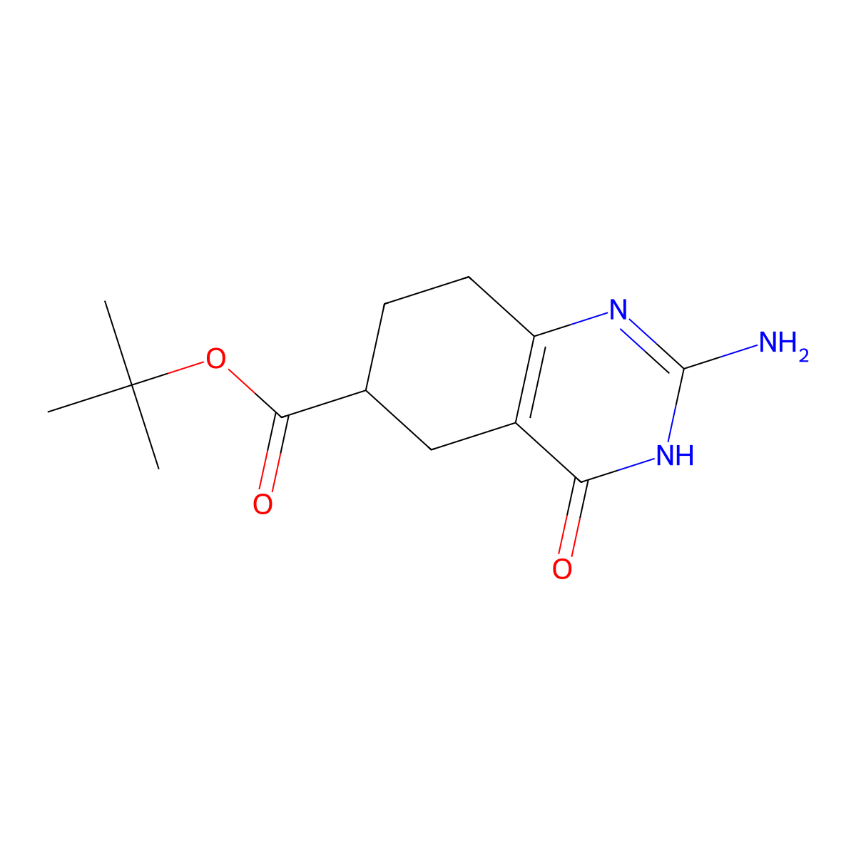 Tert-butyl 2-amino-4-oxo-3,4,5,6,7,8-hexahydroquinazoline-6-carboxylate molecular structure, CAS 2913403-94-6