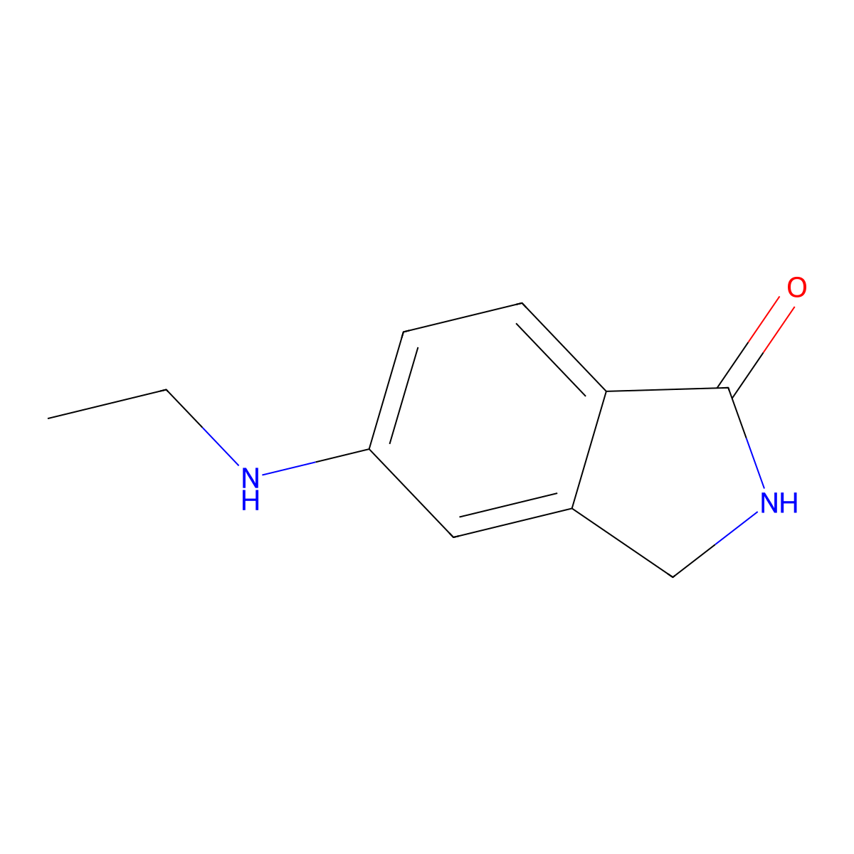 5-(ethylamino)-2,3-dihydro-1H-isoindol-1-one molecular structure, CAS 2913404-94-9