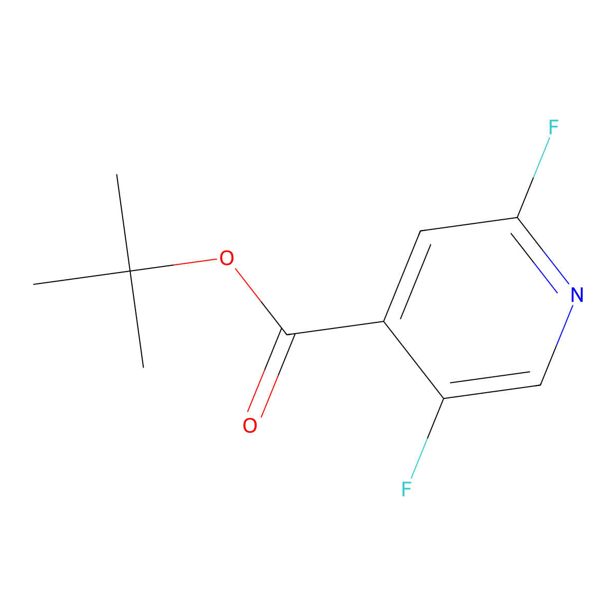 Tert-butyl 2,5-difluoropyridine-4-carboxylate molecular structure, CAS 2913406-34-3