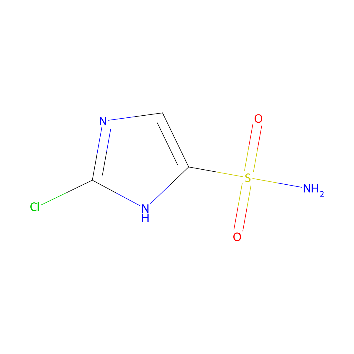 2-chloro-1H-imidazole-5-sulfonamide molecular structure, CAS 2913408-55-4