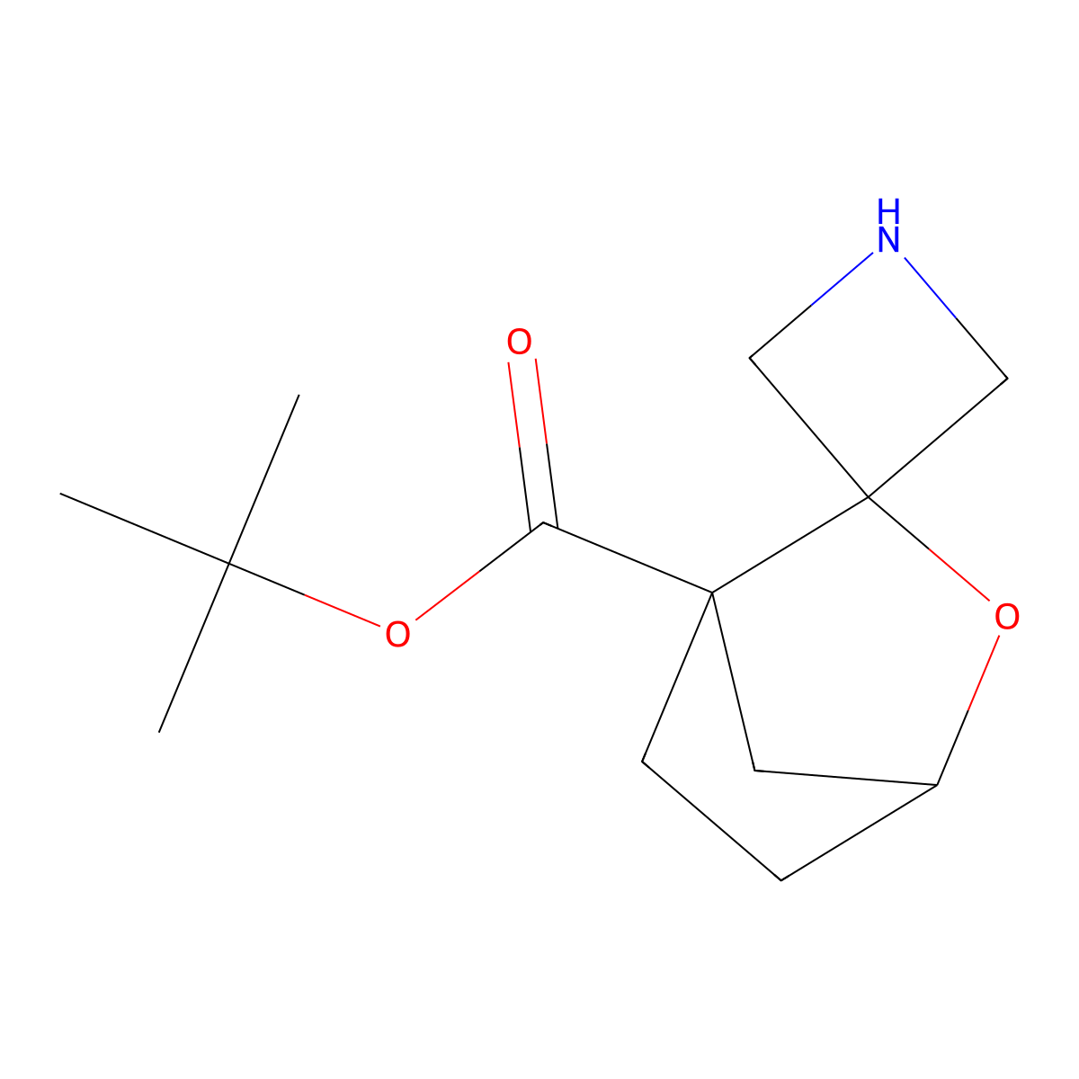 Tert-butyl 3'-oxaspiro[azetidine-3,2'-bicyclo[2.2.1]heptane]-1'-carboxylate molecular structure, CAS 2913409-58-0