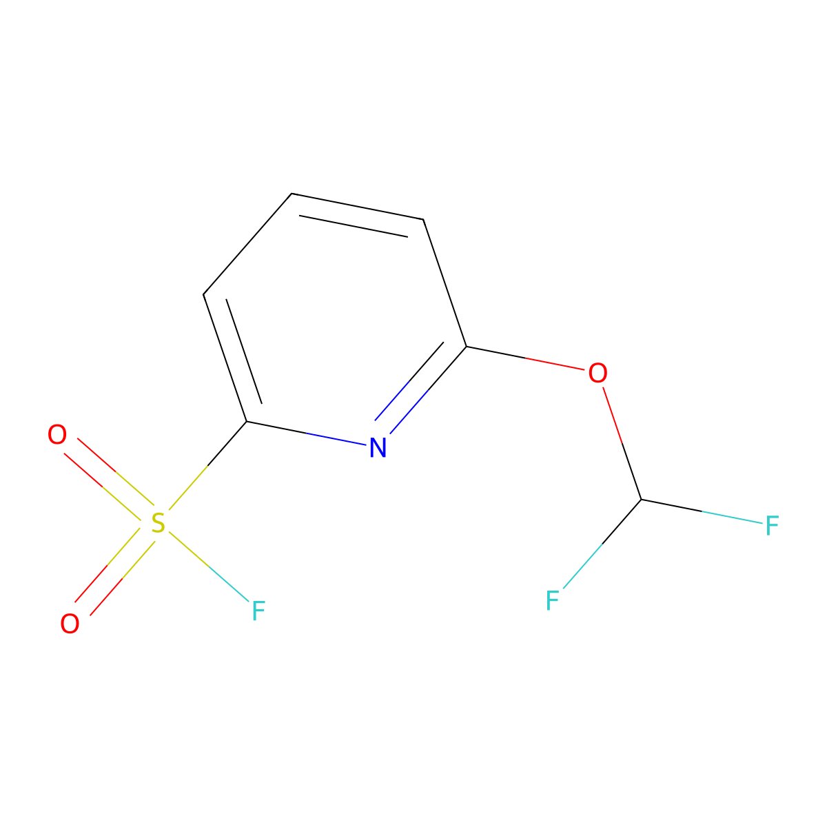 6-(Difluoromethoxy)pyridine-2-sulfonyl fluoride molecular structure, CAS 2913410-79-2
