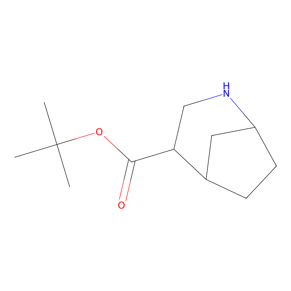 Tert-butyl 2-azabicyclo[3.2.1]octane-4-carboxylate molecular structure, CAS 2913411-57-9
