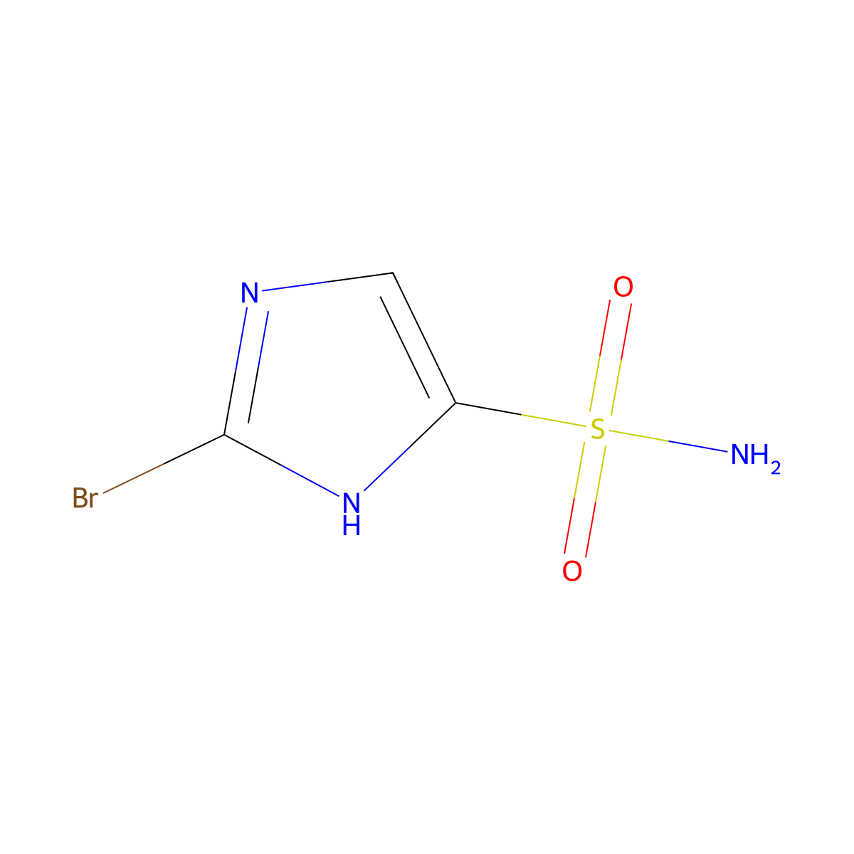 2-bromo-1H-imidazole-5-sulfonamide molecular structure, CAS 2913412-22-1