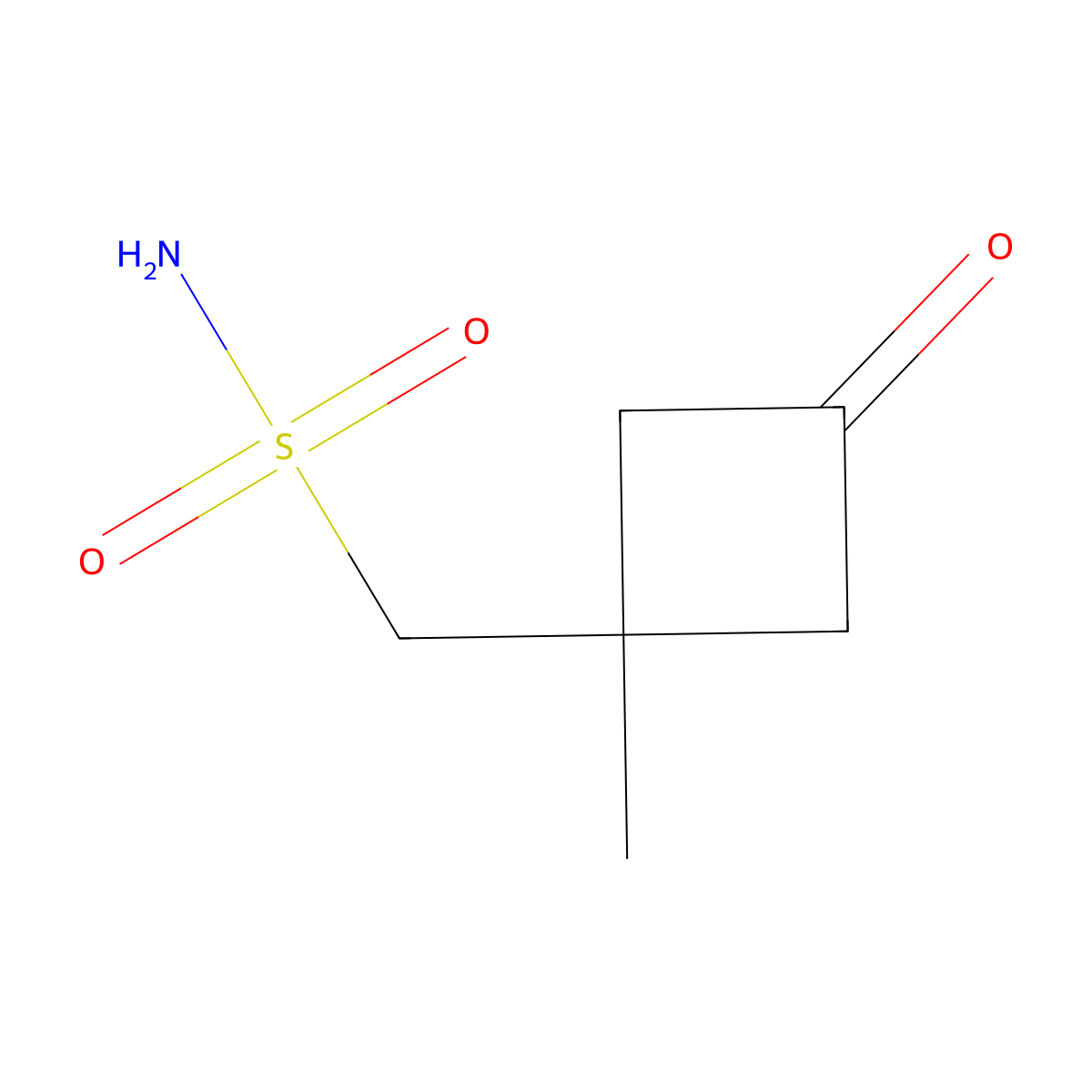 (1-Methyl-3-oxocyclobutyl)methanesulfonamide molecular structure, CAS 2913412-29-8