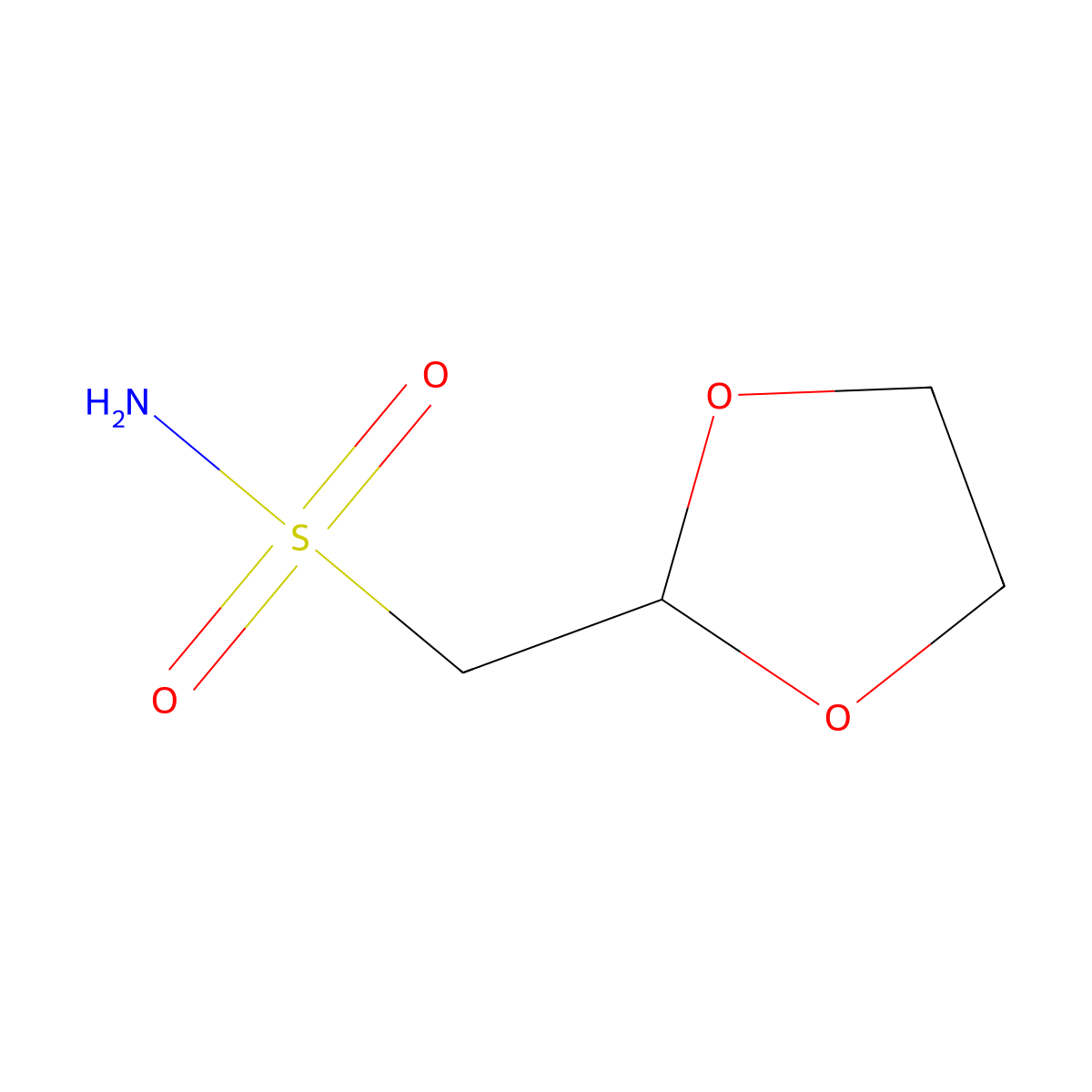 (1,3-Dioxolan-2-yl)methanesulfonamide molecular structure, CAS 2913412-92-5