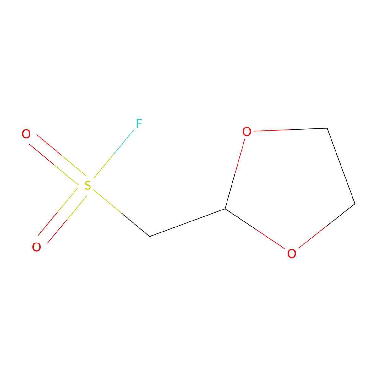 (1,3-Dioxolan-2-yl)methanesulfonyl fluoride molecular structure, CAS 2913413-11-1
