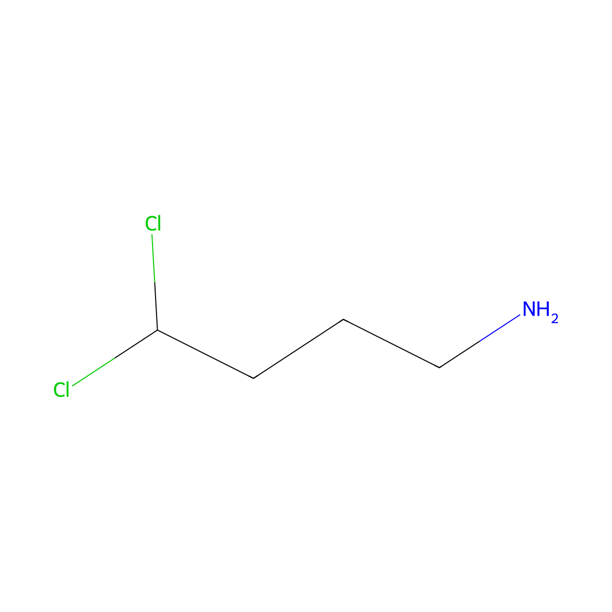 4,4-Dichlorobutan-1-amine molecular structure, CAS 2913413-77-9