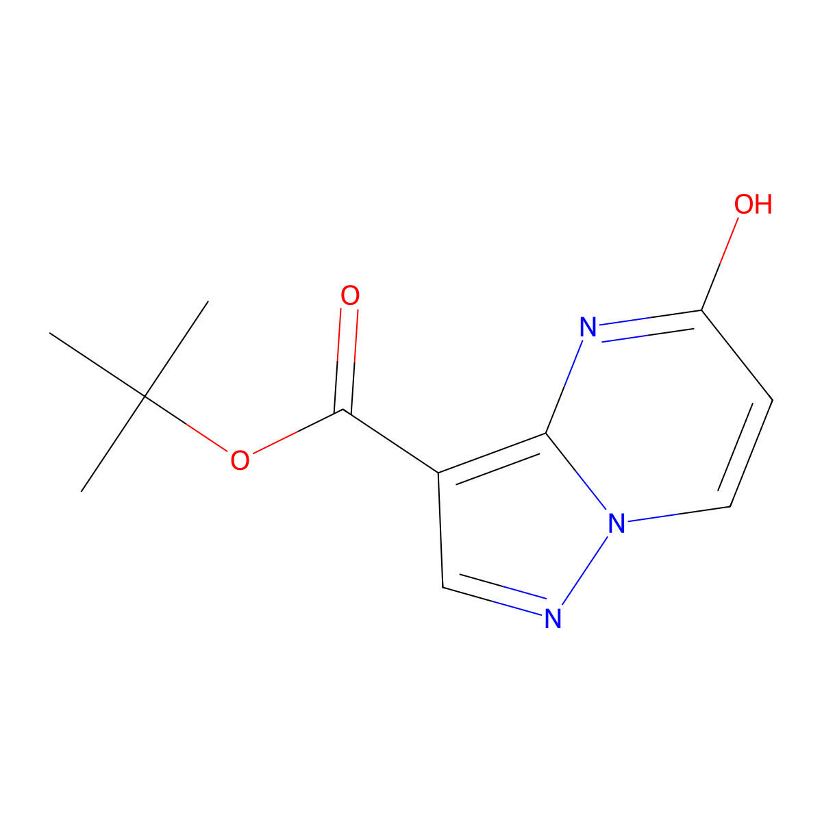 Tert-butyl 5-hydroxypyrazolo[1,5-a]pyrimidine-3-carboxylate molecular structure, CAS 2913414-03-4