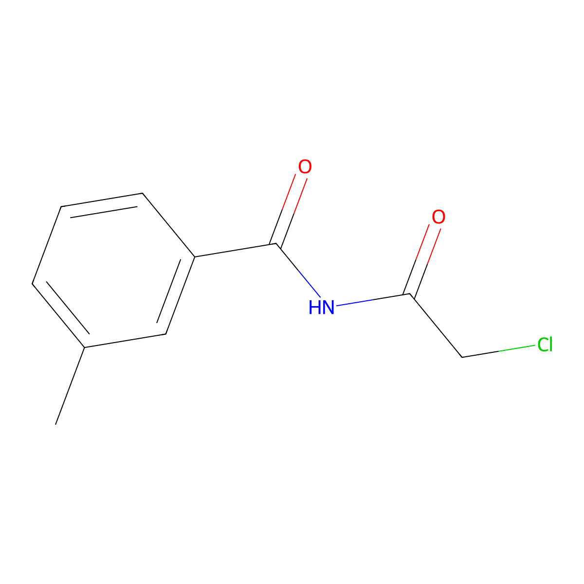 N-(2-chloroacetyl)-3-methylbenzamide molecular structure, CAS 2913414-53-4