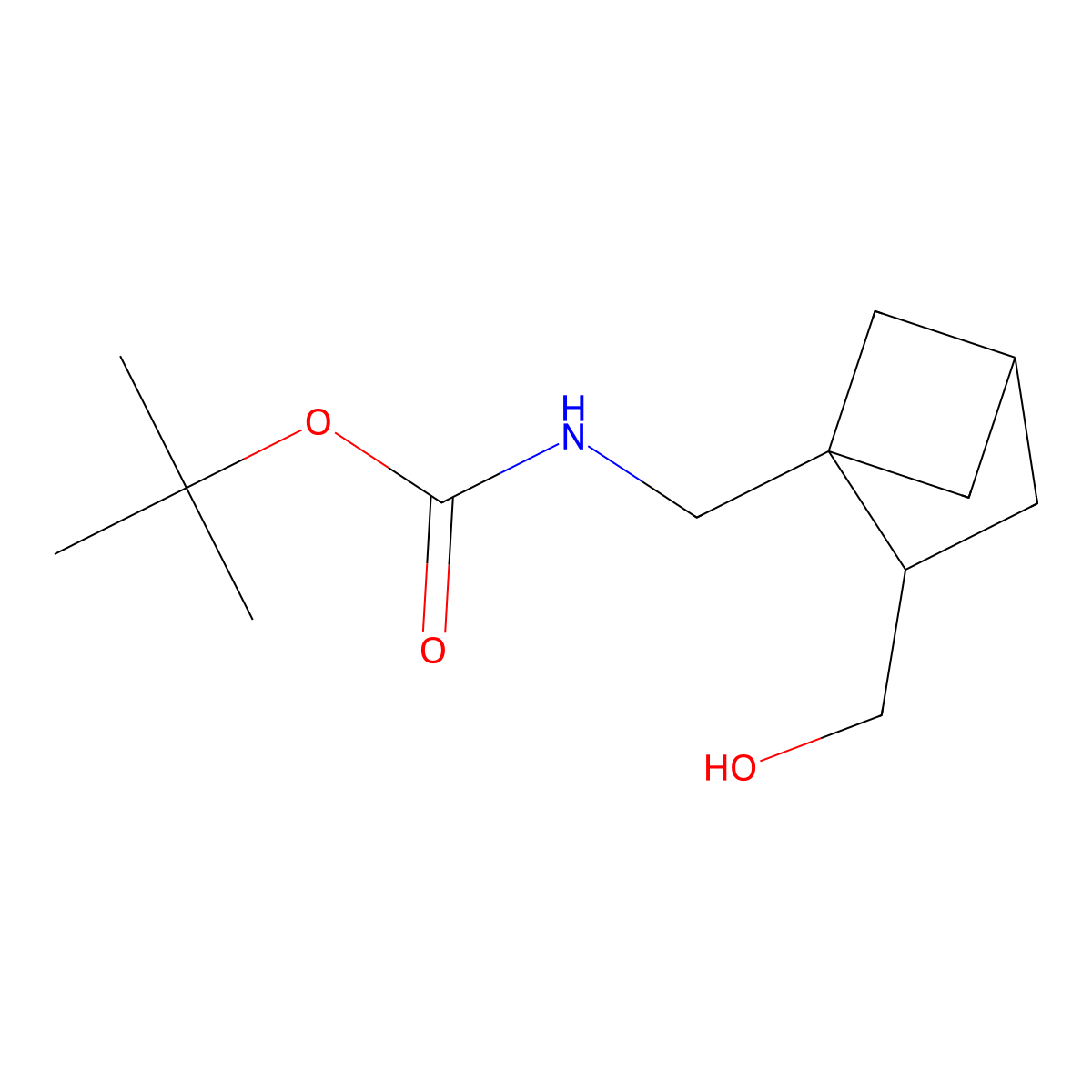 tert-butyl N-{[2-(hydroxymethyl)bicyclo[2.1.1]hexan-1-yl]methyl}carbamate molecular structure, CAS 2913414-83-0